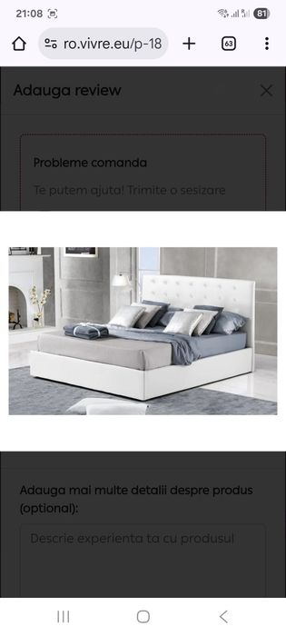 Pat tapițat cu somiera rabatabila,saltea si spatiu de depozitare  140