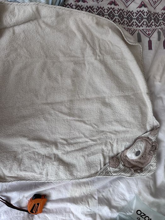 Комплект памучни пелени за бебе + хавлия за баня