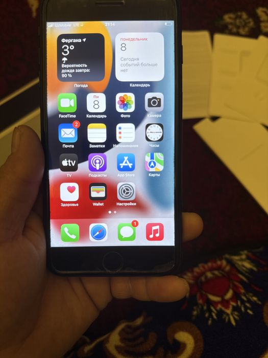 Iphon 7 plus 32гб очилмаган радной ранги кора ёмкость 75 радной