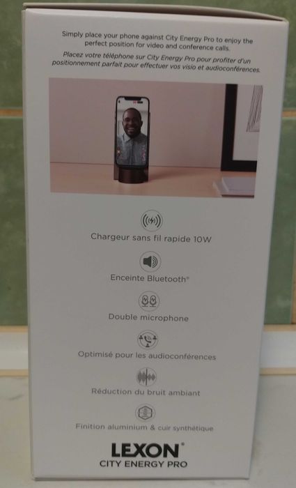 Incarcator wireless Lexon City Energy Pro difuzor bluetooth Bronz(nou)