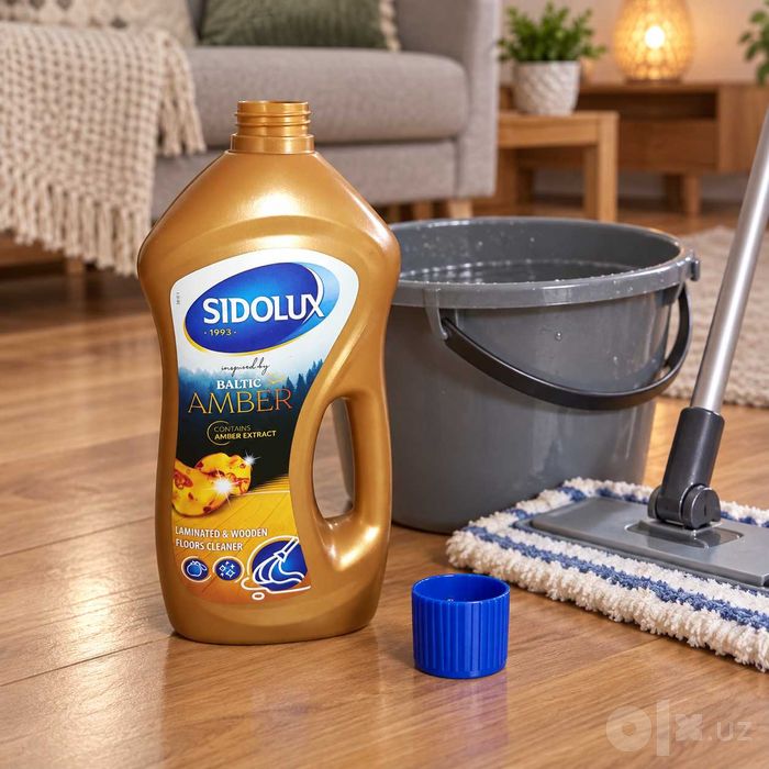 Sidolux Baltic Amber 750 мл — средство для ламината и деревянных полов