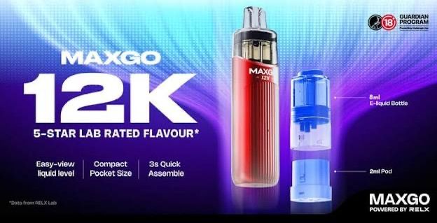 Vape MaxGo  12000 Puffs pachet 2 buc
