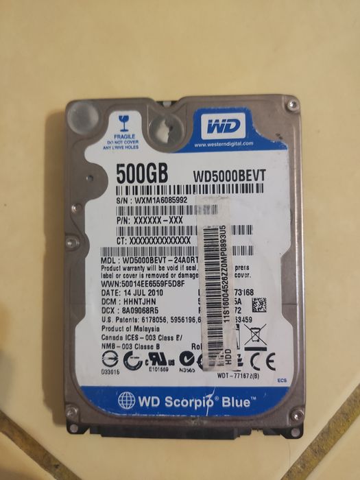 Hard drive HDD 500gb 1tb