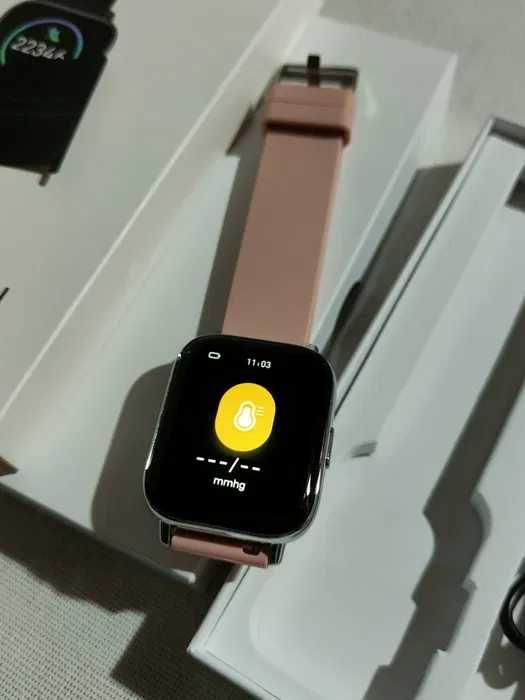 Molocy Smartwatch SIGILAT de damă Roz Bluetooth si Touch Screen