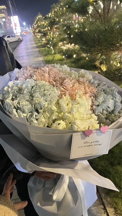 Букет гортензия 6шт