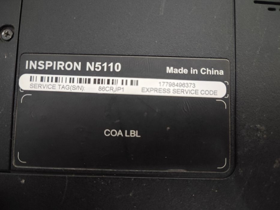 Продам ноутбук DELL inspiron 5110