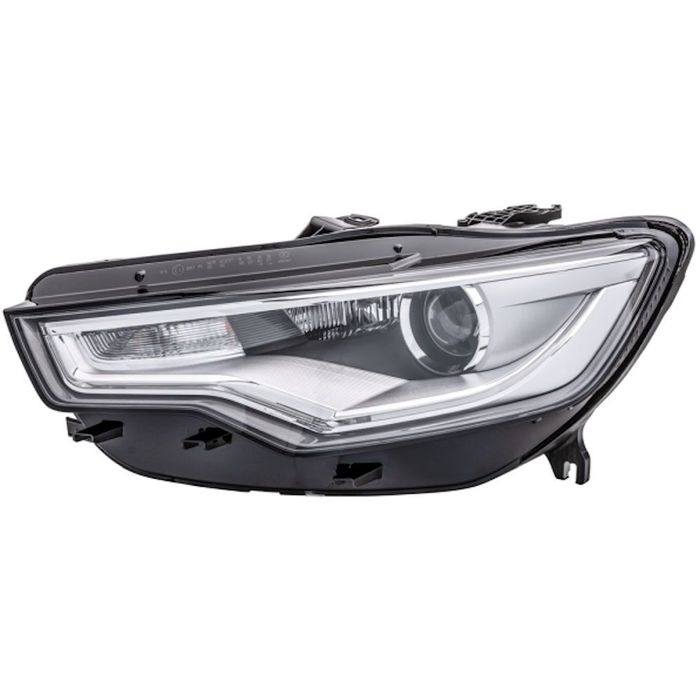 Far Audi A6 (C7), 01.2011-06.2014, stanga/dreapta, electric, fara balast, cu motoras, bi-xenon, cu lumina curbe, cu LED daytime, tip bec D3S+H7, Depo