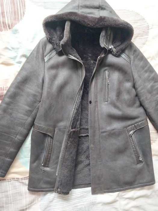 Дубленка зимняя, теплая