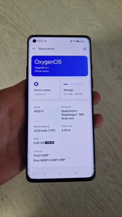 Oneplus 8 smartphone
