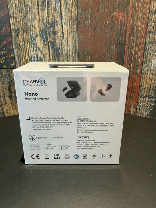 Casti cu amplificare auditiva pentru adulti Cearvol Nano Hearing Amplifier • NOI / SIGILATE •