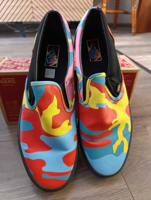 Кецове VANS SLIP-ON neon camo / ВАНС КЕЦОВЕ 46