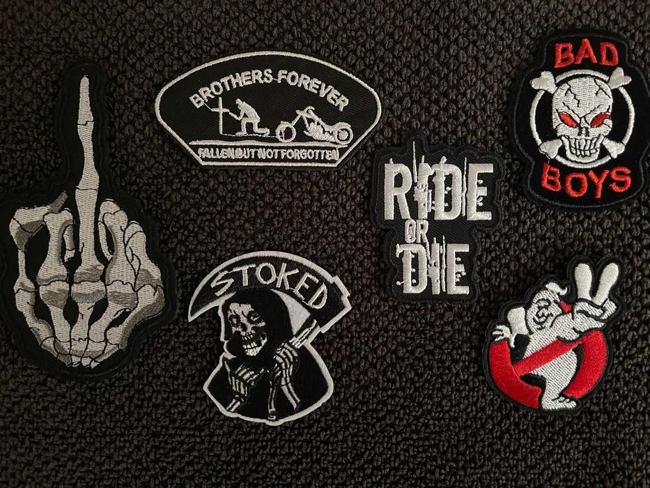 Petic/Patch/Emblema brodat geaca/vesta/etc piele/textil moto/rock/punk