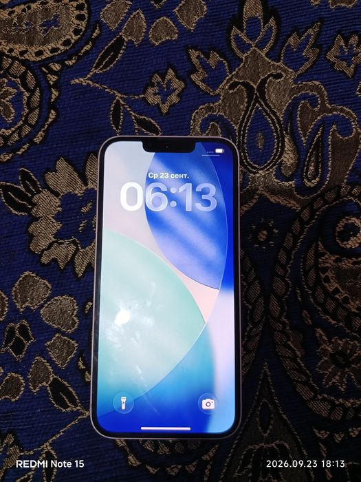Apple iPhone 13, оригинал, заменена батарея