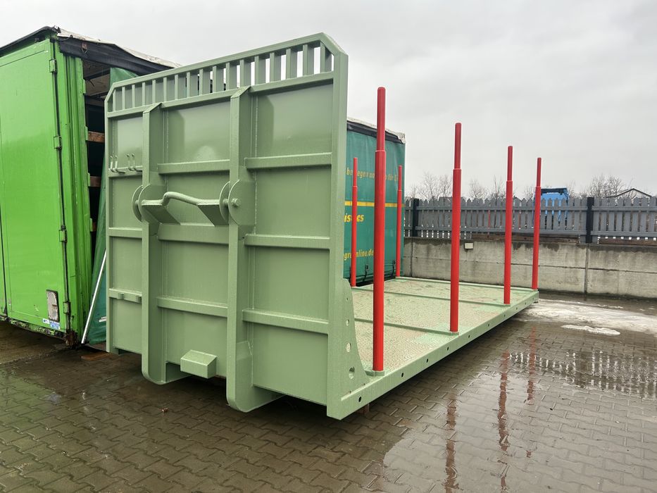Container tip abroll transport lemn