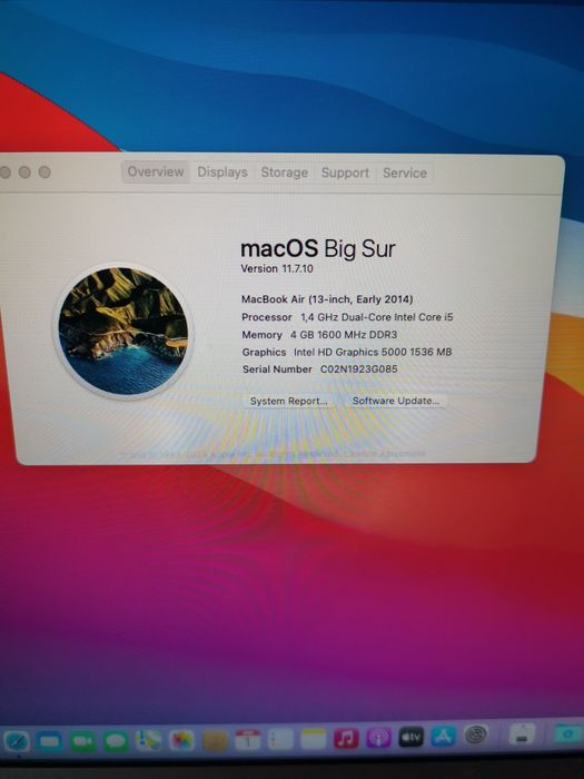 MacBook Air 13,2014 core i5