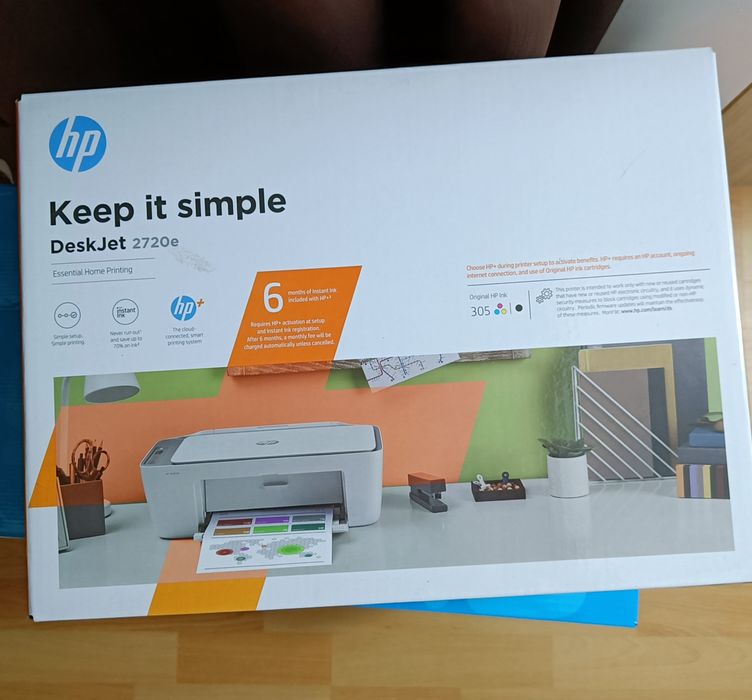 Multifunctional Inkjet color HP DeskJet 2720e All-in-One, Wireless, A4