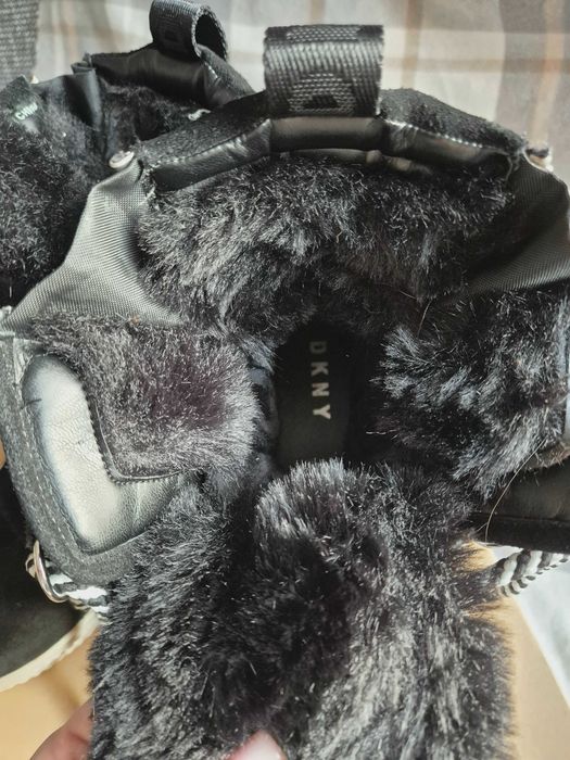 Дамски боти DKNY Montreal Boots черни, велур, 39