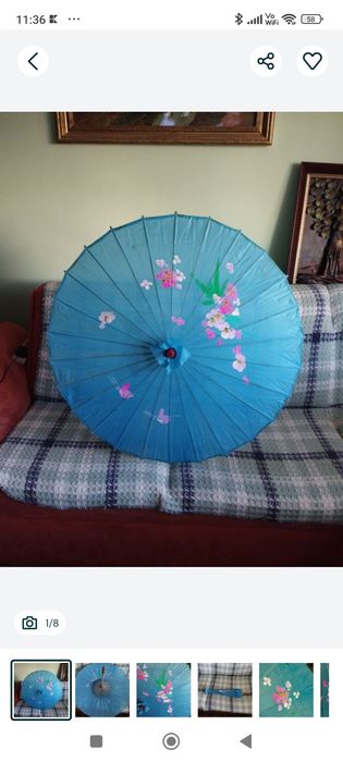 Ou fraberge, casetă de bijuterii și umbrela  de bambus