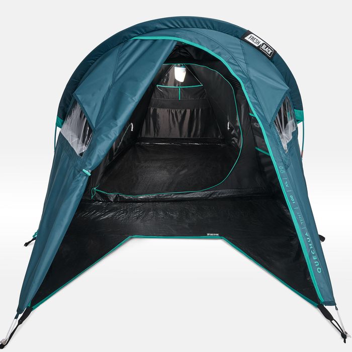 Cort de camping 2 locuri, Mh100 Xl Fresh - produs resigilat Decathlon