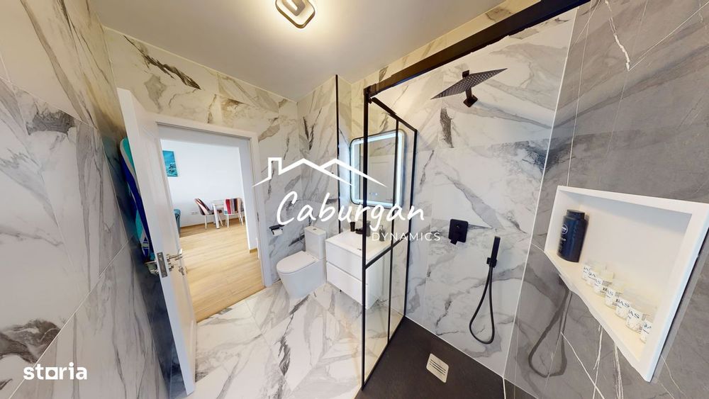 Apartament cu 2 camere, 50mp utili+balcon, bucatarie inchisa,parcare.