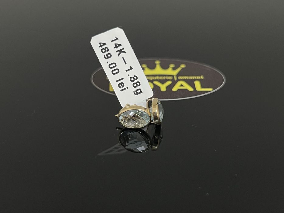 Bijuteria Royal CB : Cercei dama aur 14k 585   1,38 gr