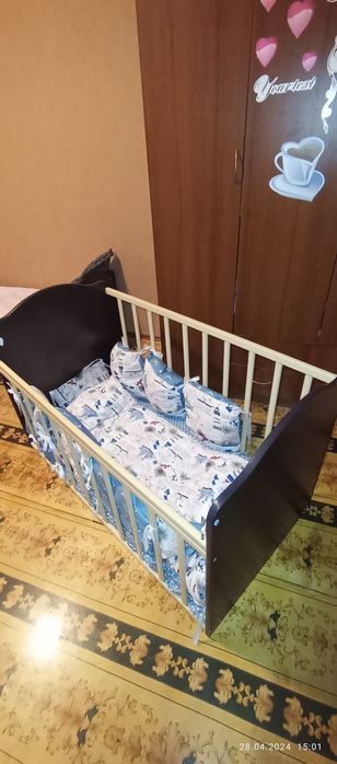 Продам кровать и манеж