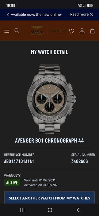Breitling Avenger B01 Chronograph 44 Champagne