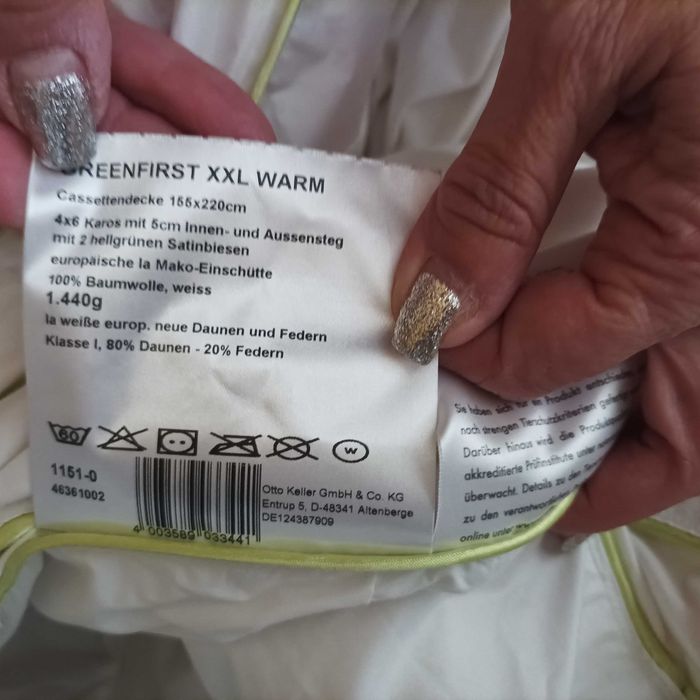 Олекотени завивки от гъши пух  JUSK