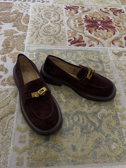 Лоферы замша натуральная