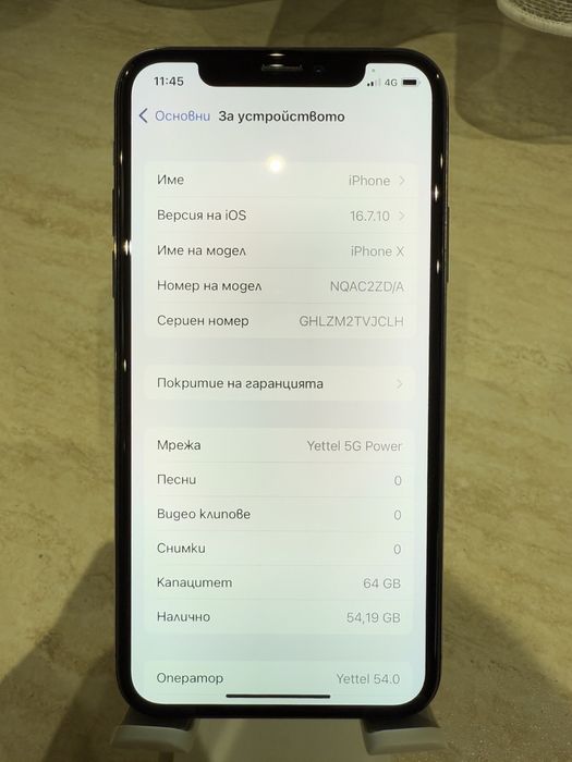 Iphone X Space Grey 64GB