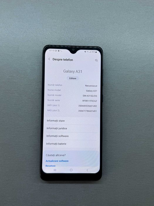 Samsung Galaxy A31 -64GB 4gb ram -android 12