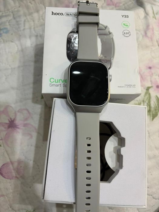 Смарт часы серые