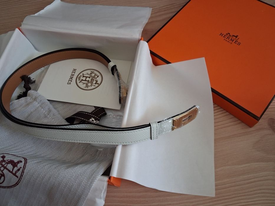 Curea Hermes Kelly alb