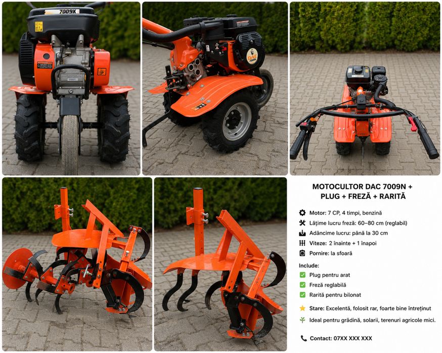 Vand motocultor