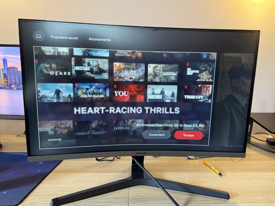 Monitor Samsung curbat 27” – stare foarte bună