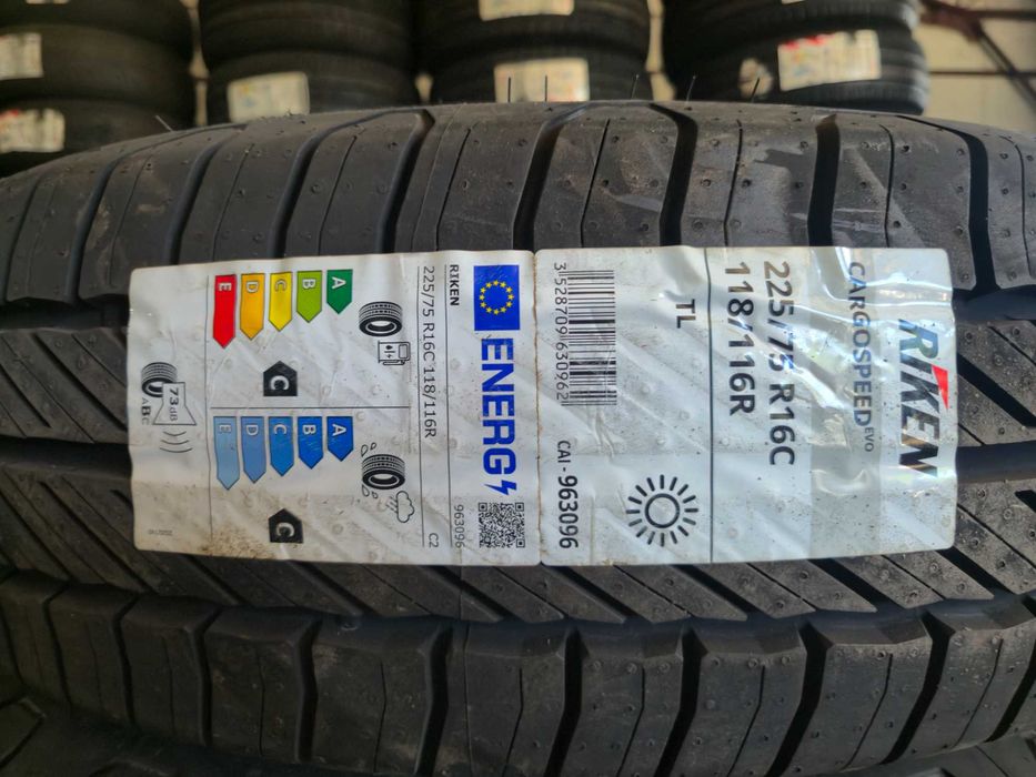 4 Anvelope de VARA - 225/75/16C 118/116R - RIKEN CargoSpeed - NOU - DOT 2023 !