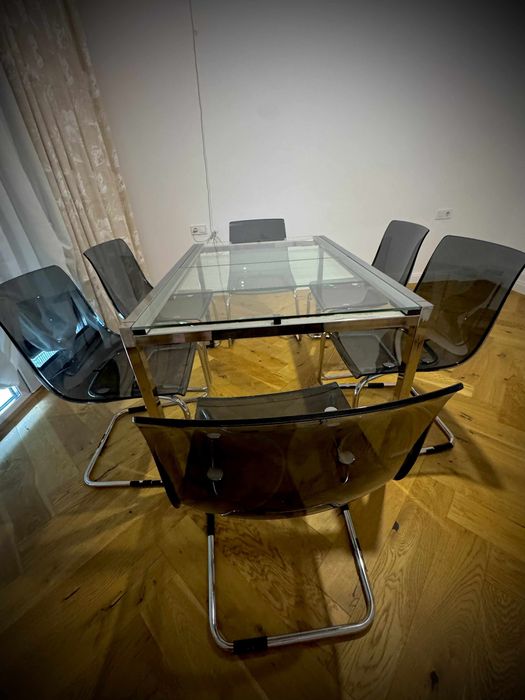 Masa Glivarp si 6 scaune Tobias, Ikea