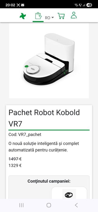 Aspirator robot kobold VR 7