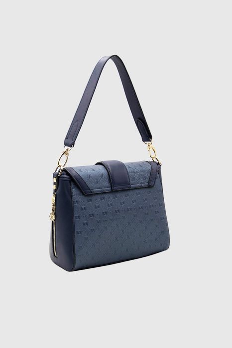 НОВО! ЛИКВИДАЦИЯ! Дамска чанта за през рамо в цвят синьо Silver&Polo