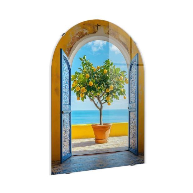 100см! Огромна стъклена картина