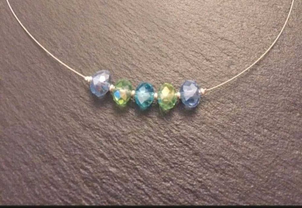 Елегантно дамско колие* Стилно* Кристални мъниста