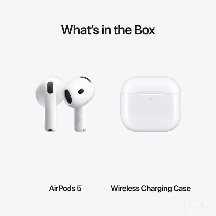 Новый Apple AirPods 5 ANC wireless charging