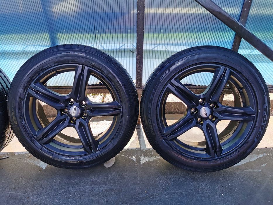 Продавам 4 бр.спортни алуминиеви джанти с летни гуми за Mazda CX-5,CX7