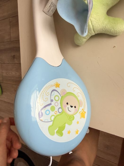 Fisher Price Музикална въртележка с проектор 3 в 1 Мечета-пеперуди