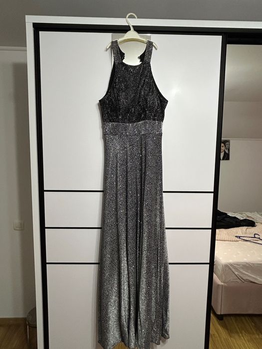 Rochie gri sclipitoare