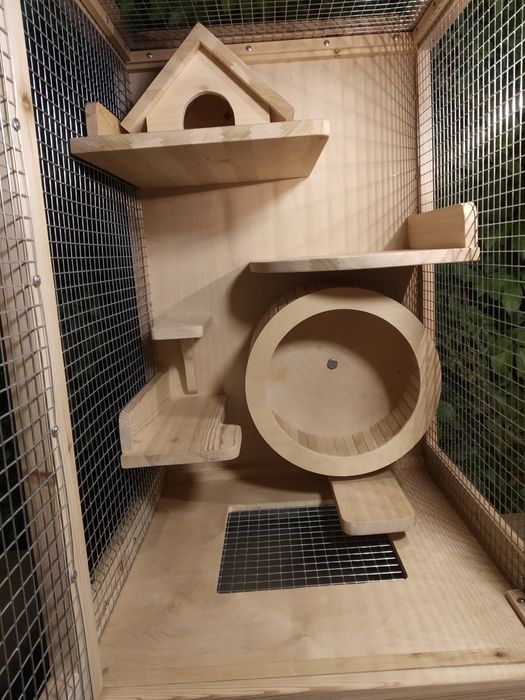 Клетка для шиншилы с колесом