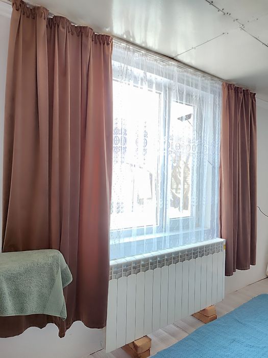 Продам готовый штор с тюльом.