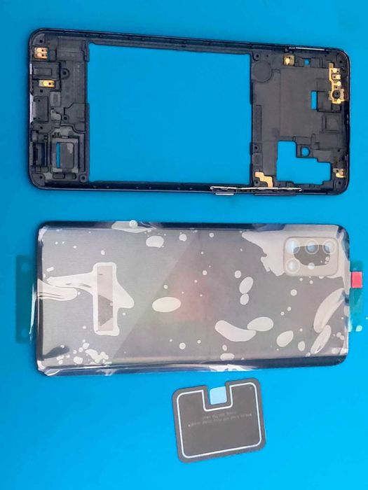 Carcasa - Capac Spate + Rama + Folie pentru camere - Samsung A51