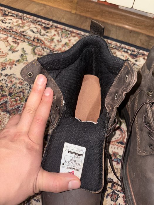 Ботинки зимние, кожанные, американский