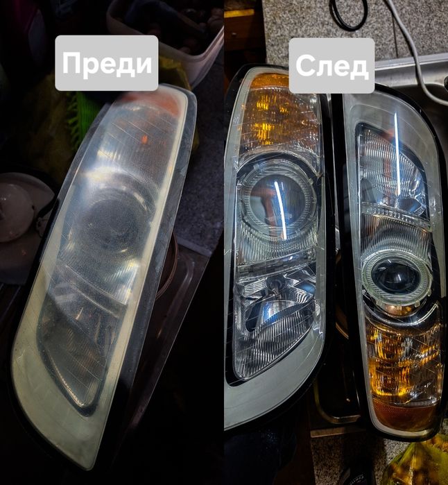 ПРОМО ЦЕНА!!! Полиране на Автомобилни фарове и стопове